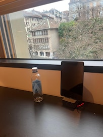 IPad and view from our room (404).