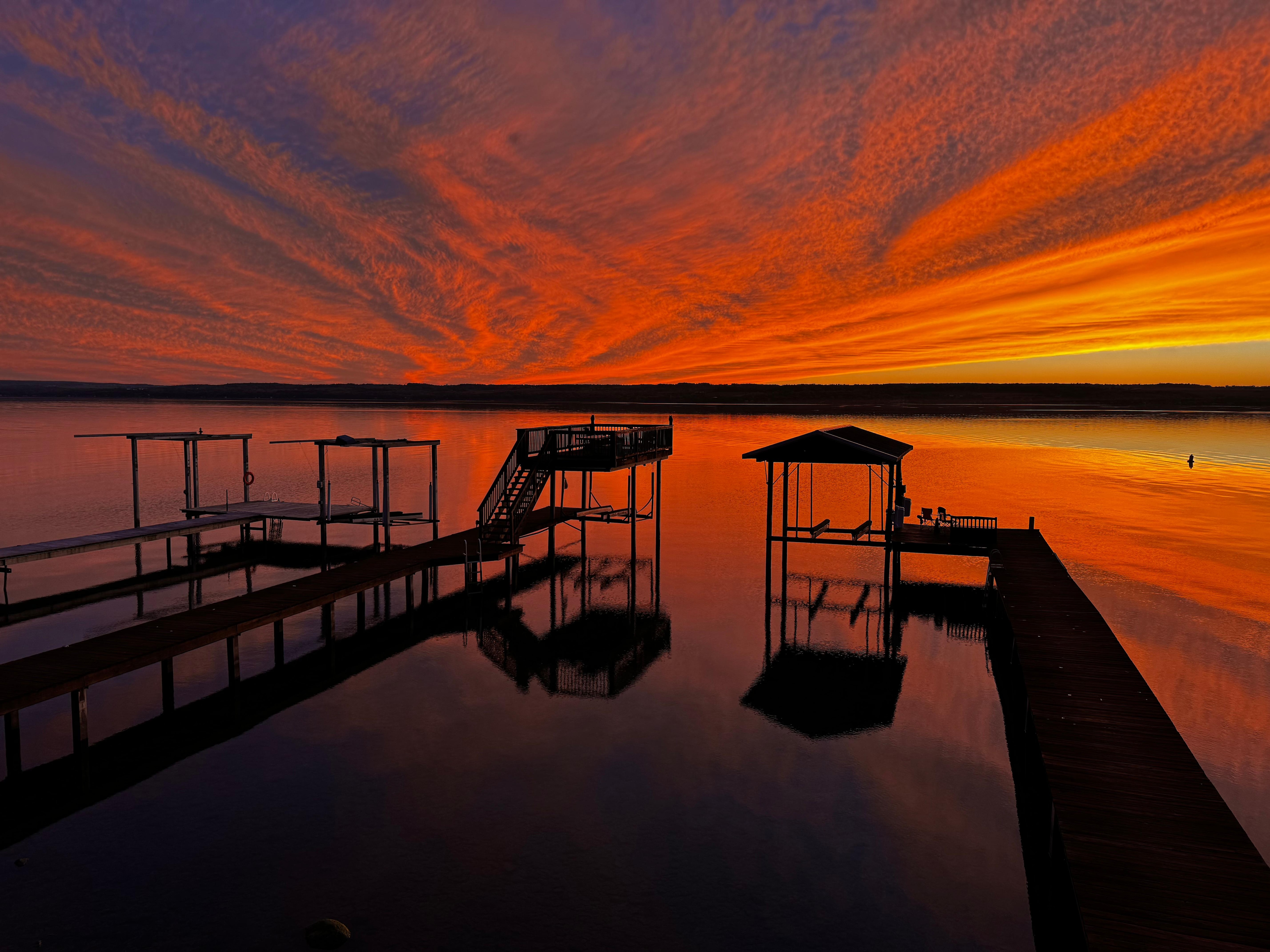 Sunset from living room 