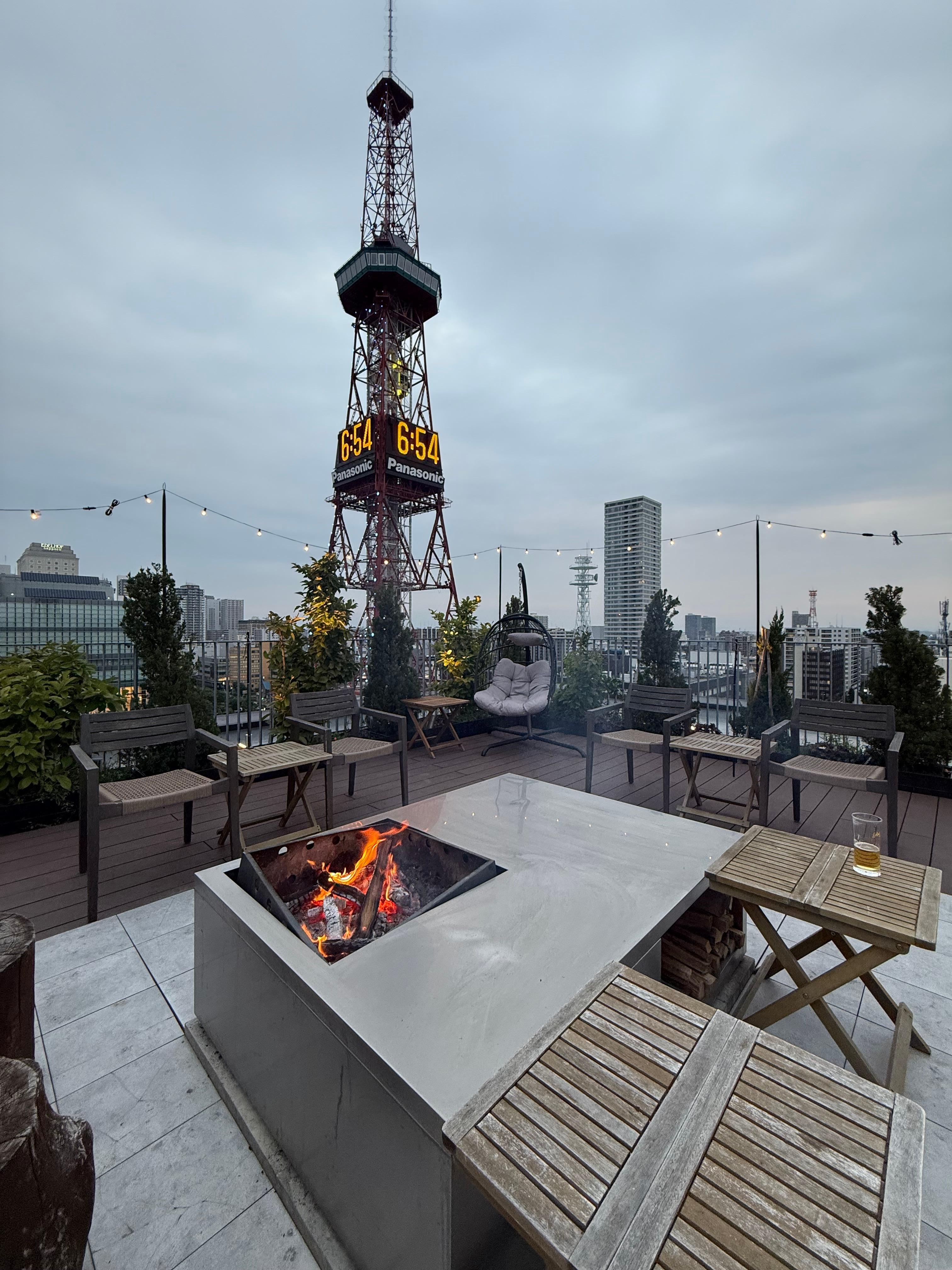 Roof top fire pits for roasting mashmallows