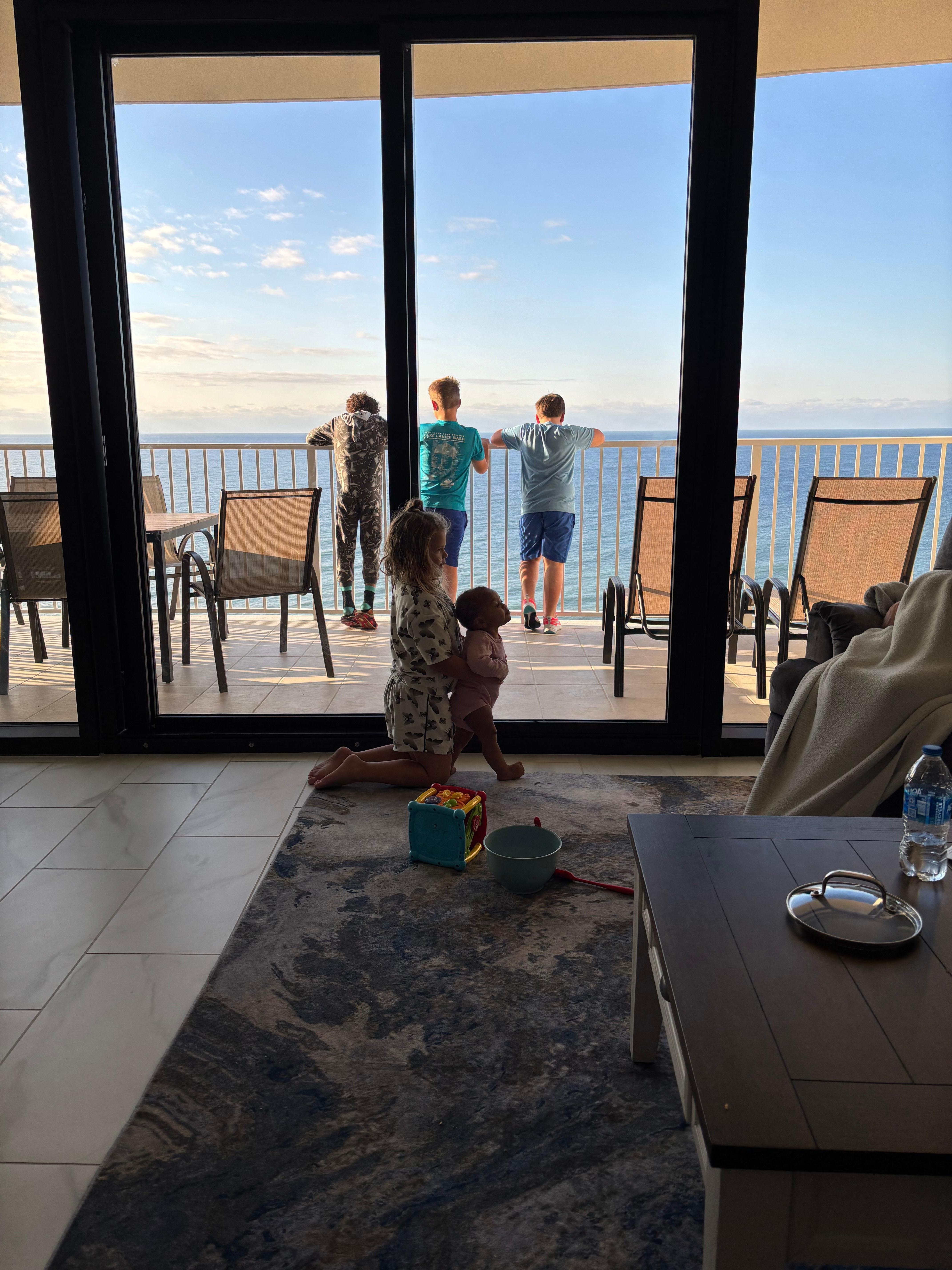 Beautiful View of the beach, pool, and The Gulf of America