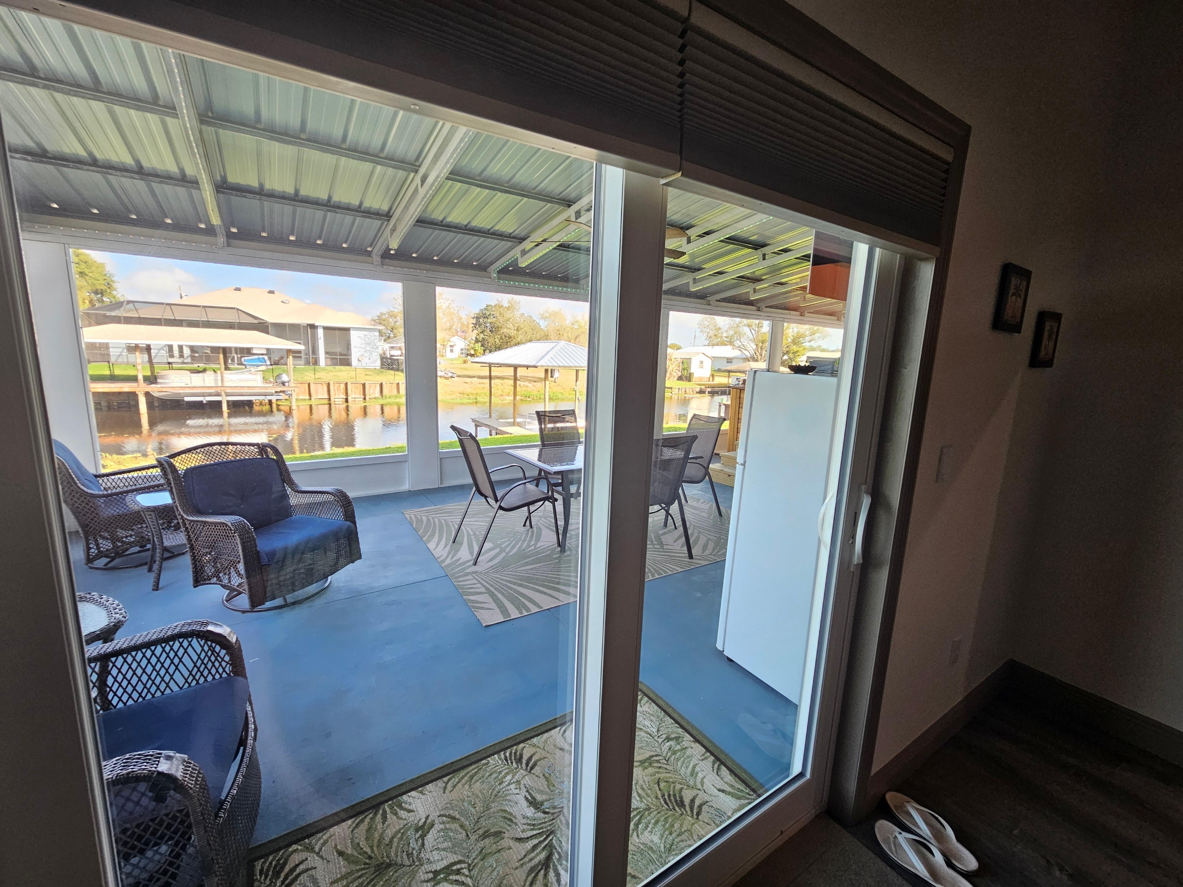 Love having access from the bedroom to the outside entertainment 