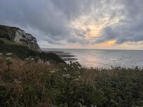 Der Blick über die Klippen von Petit-Caux