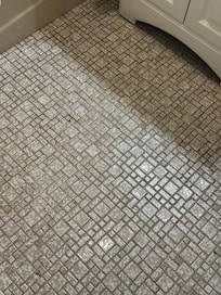 Bathroom Floor was filthy.