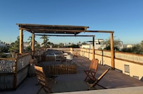 The rooftop was quiet area to relax