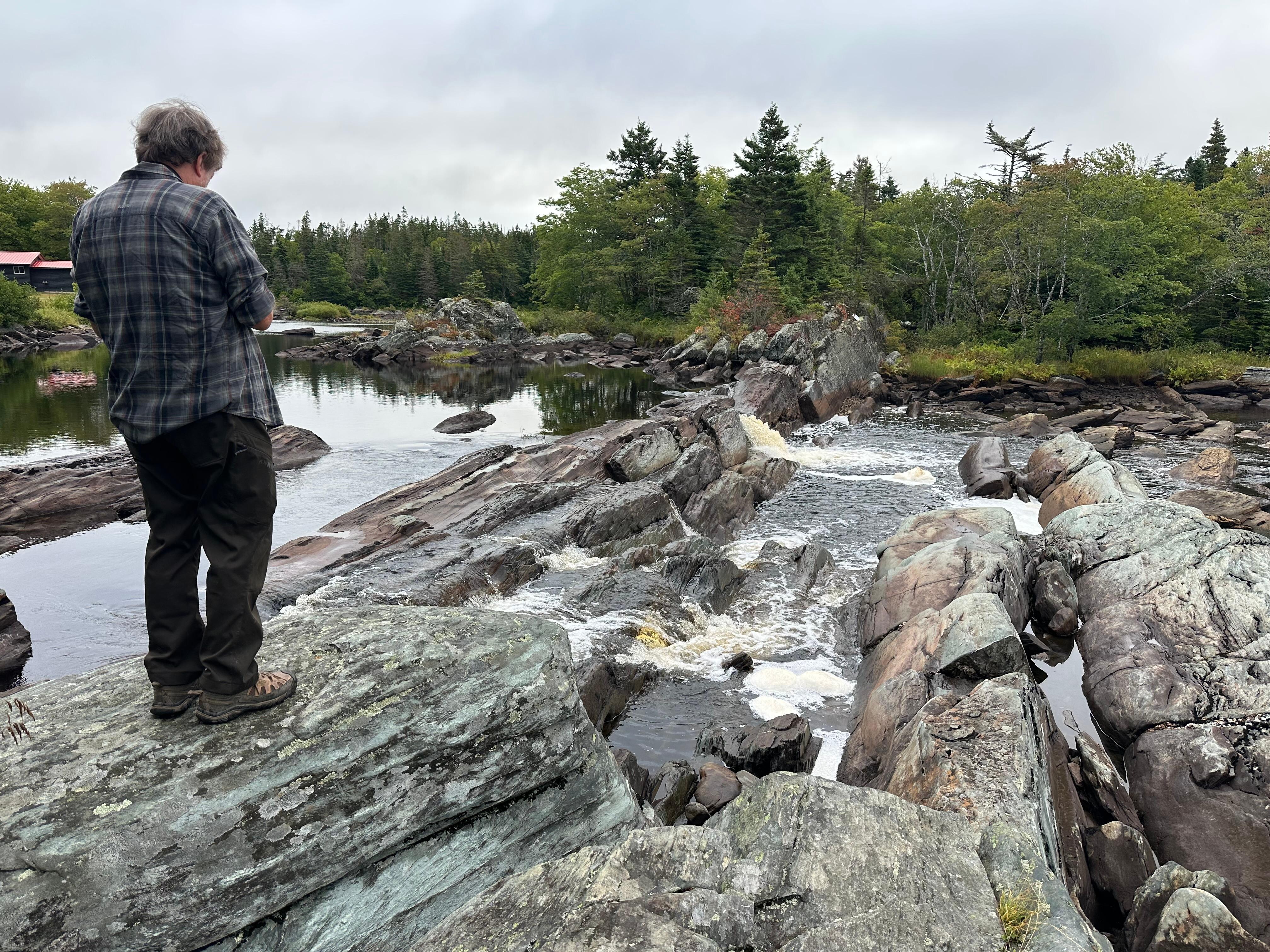 Waterfall on the grounds just a short walk from the main lodge.