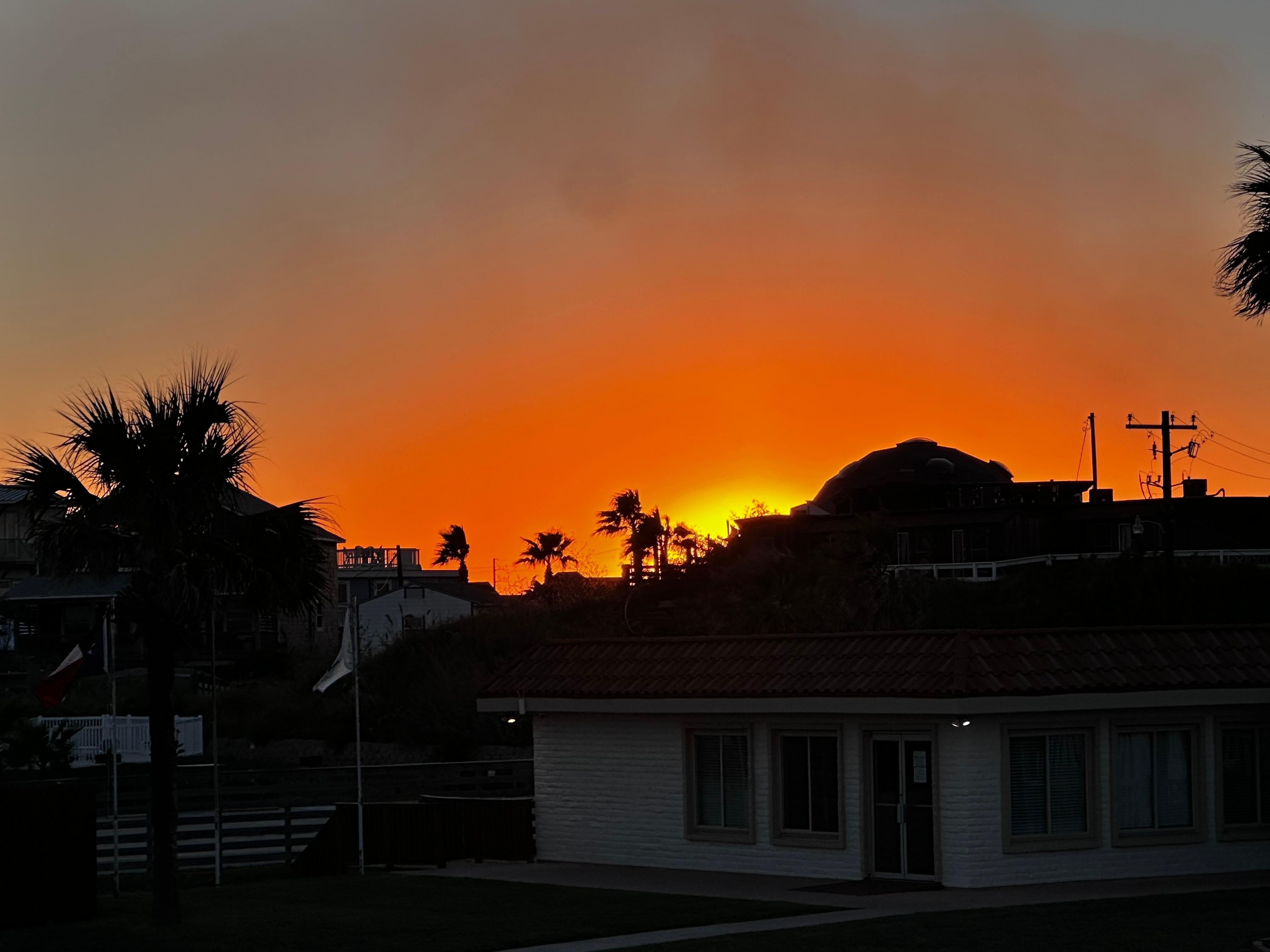 Sunset from front porch 