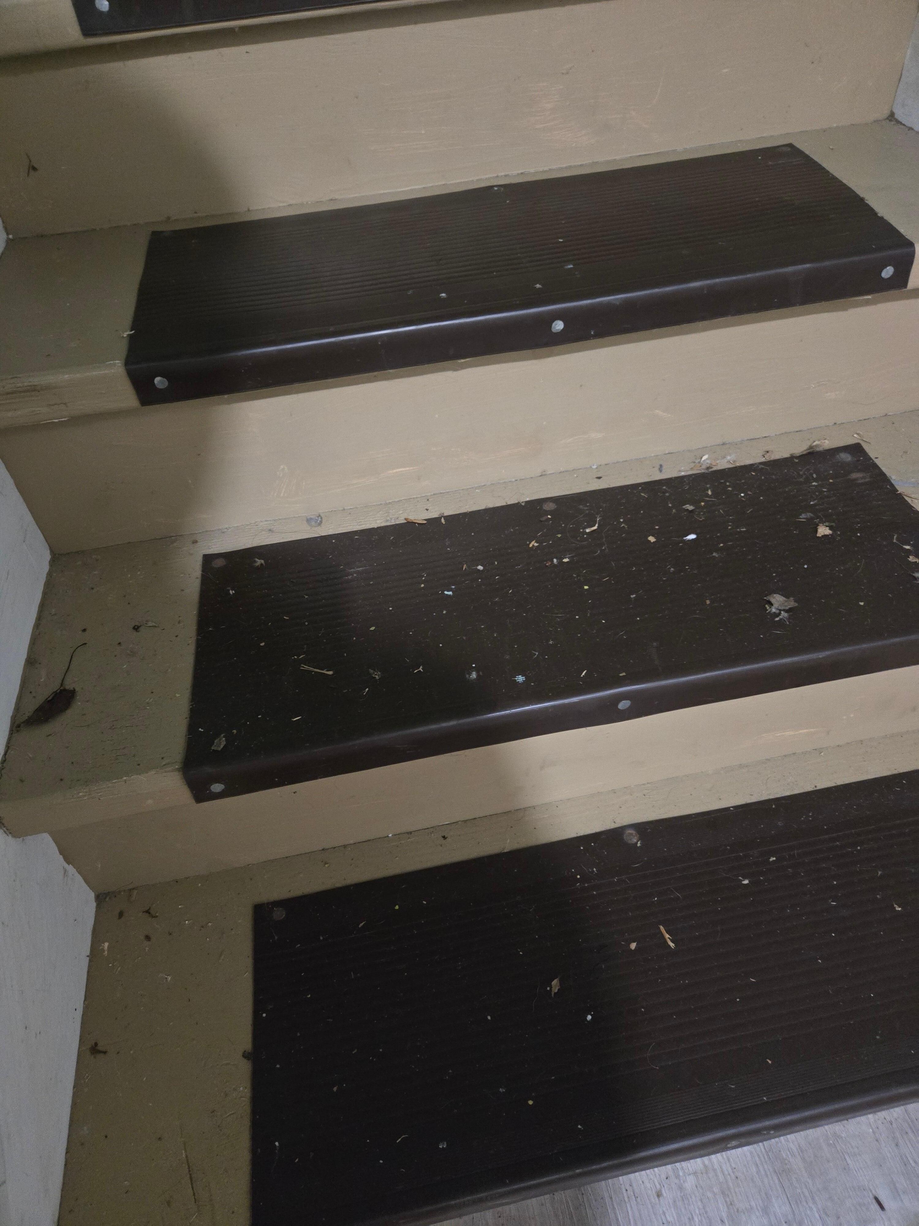 Dirt in stairwell