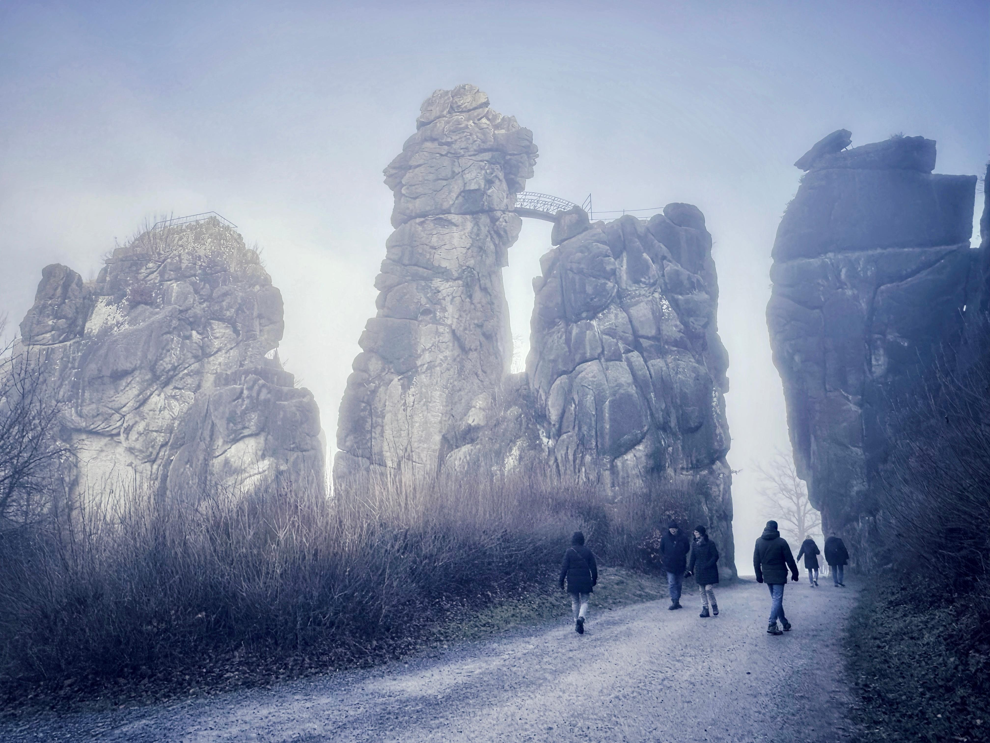 Exsternsteine bei Nebel 