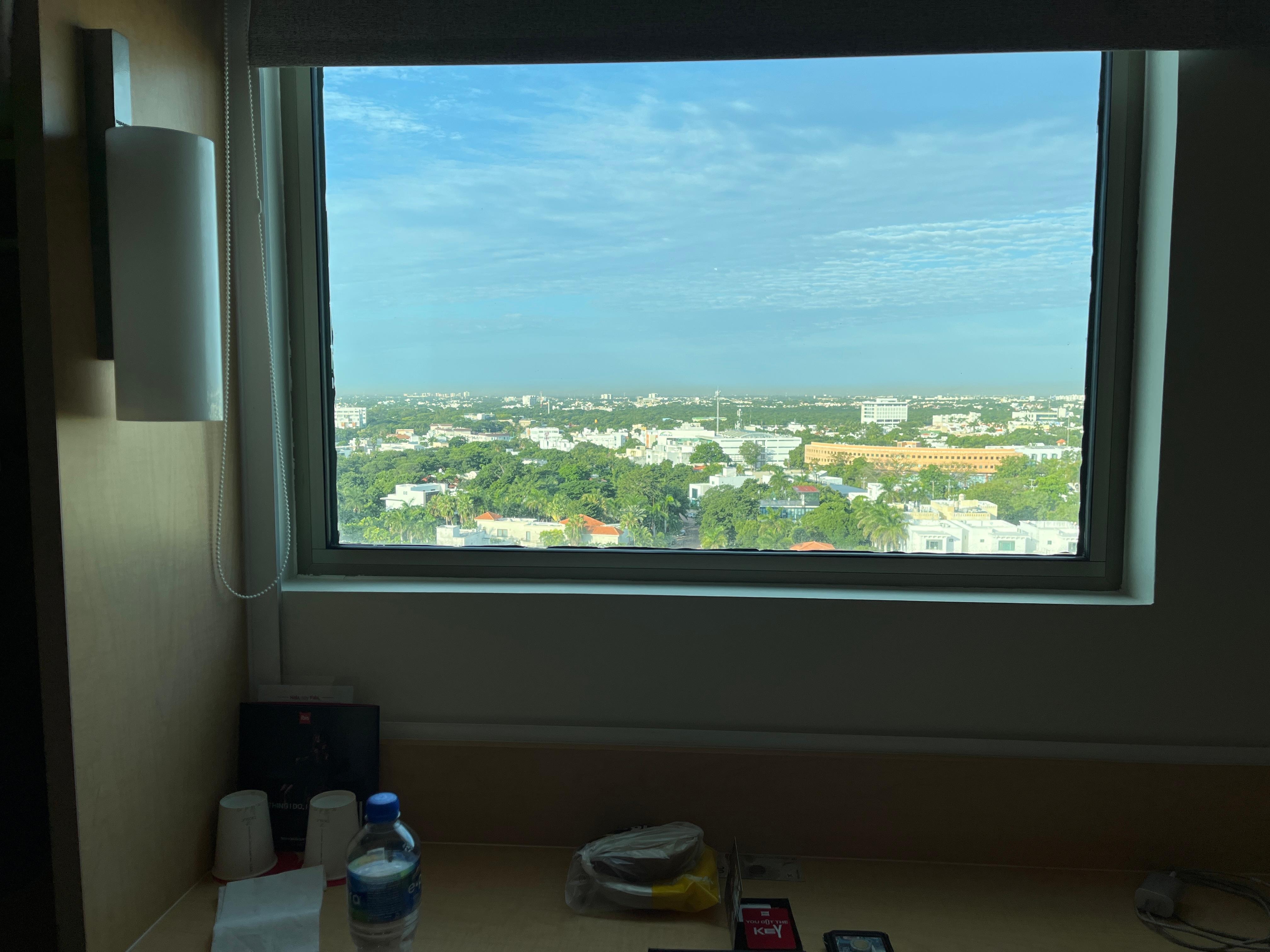 7th floor view, to the west. 