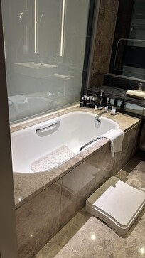 With bathtub