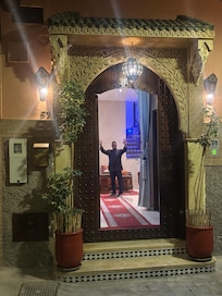 The entranceway of the Riad