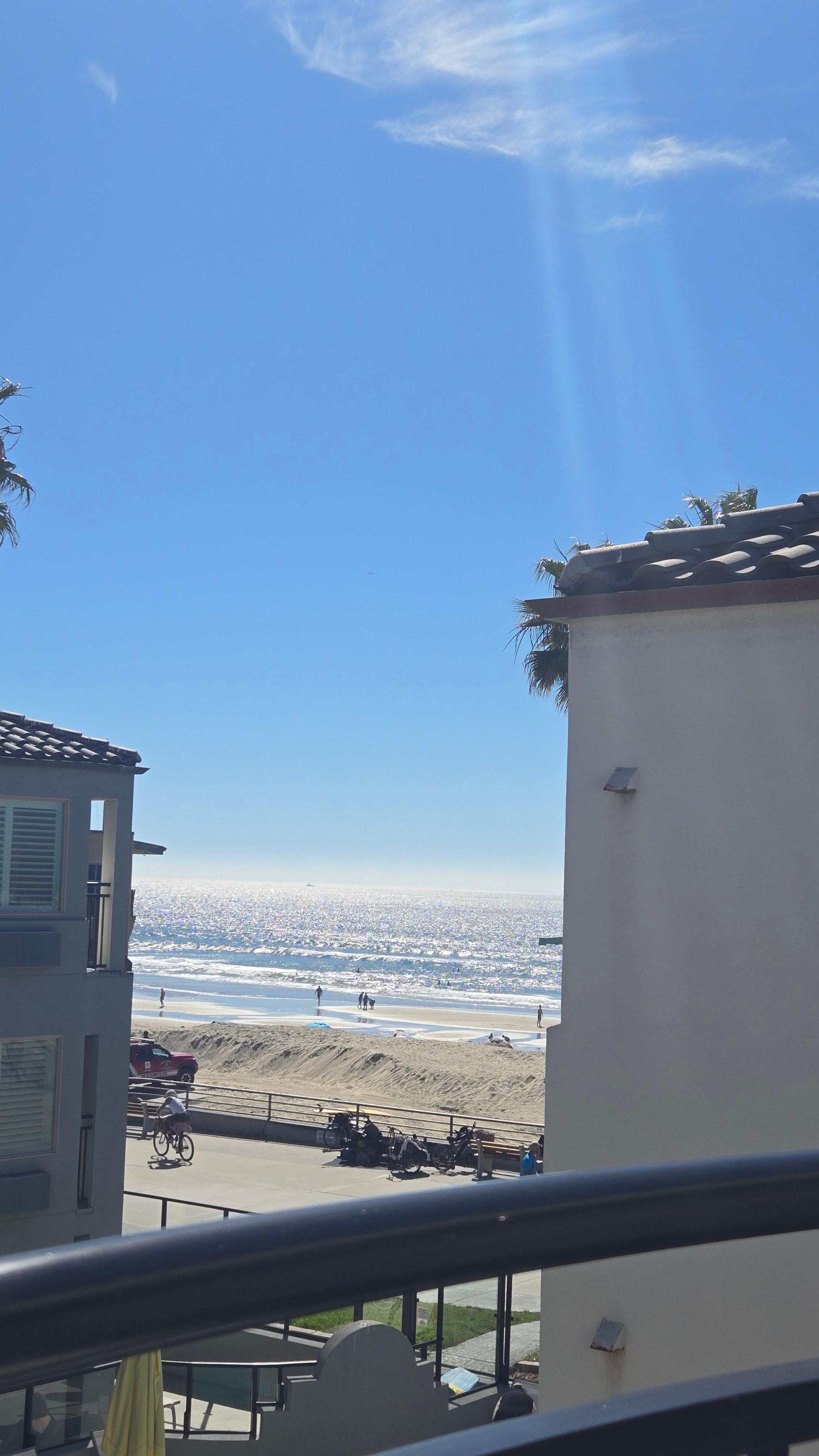 View from inner room balcony