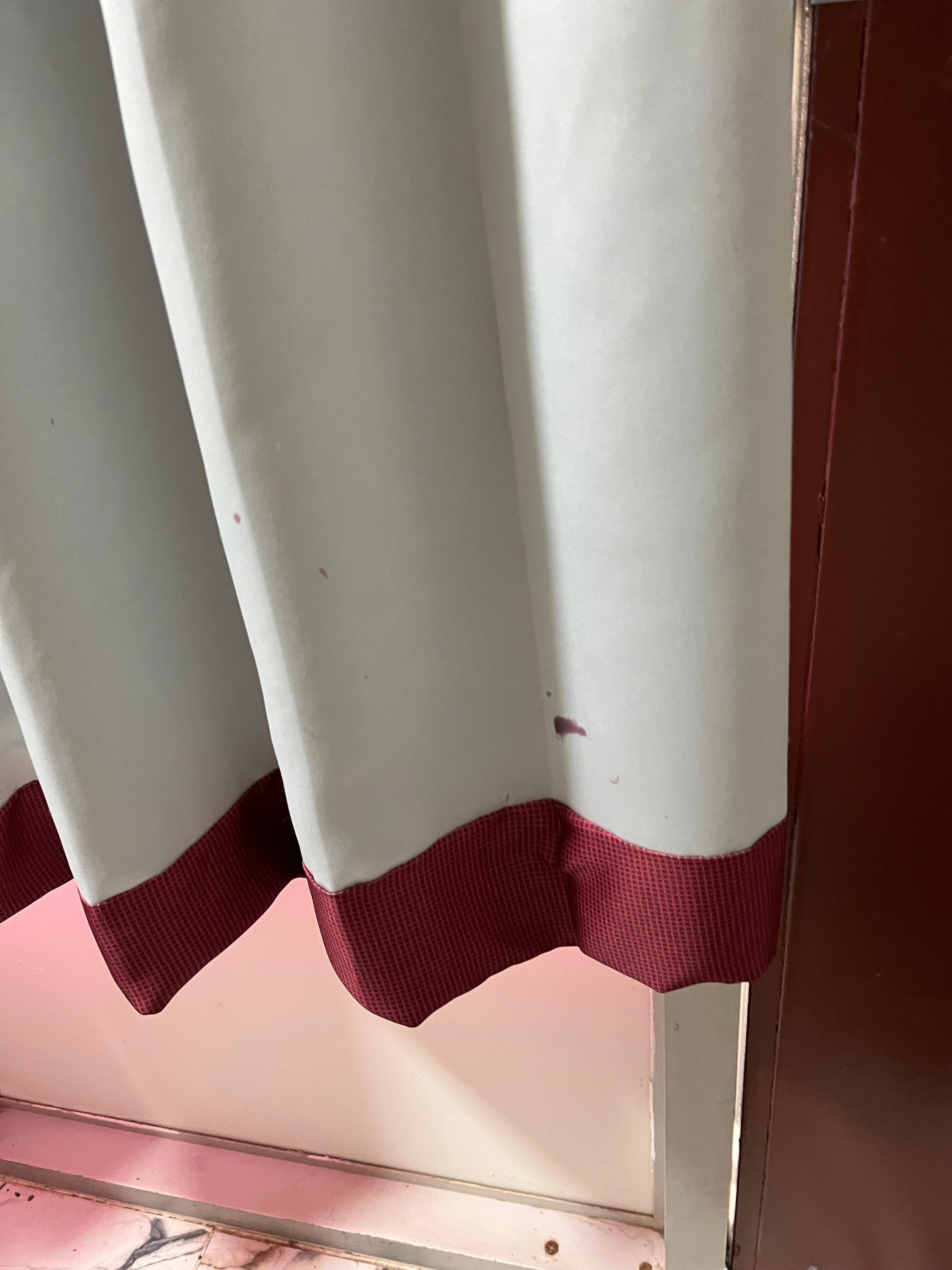 Stains on the curtains