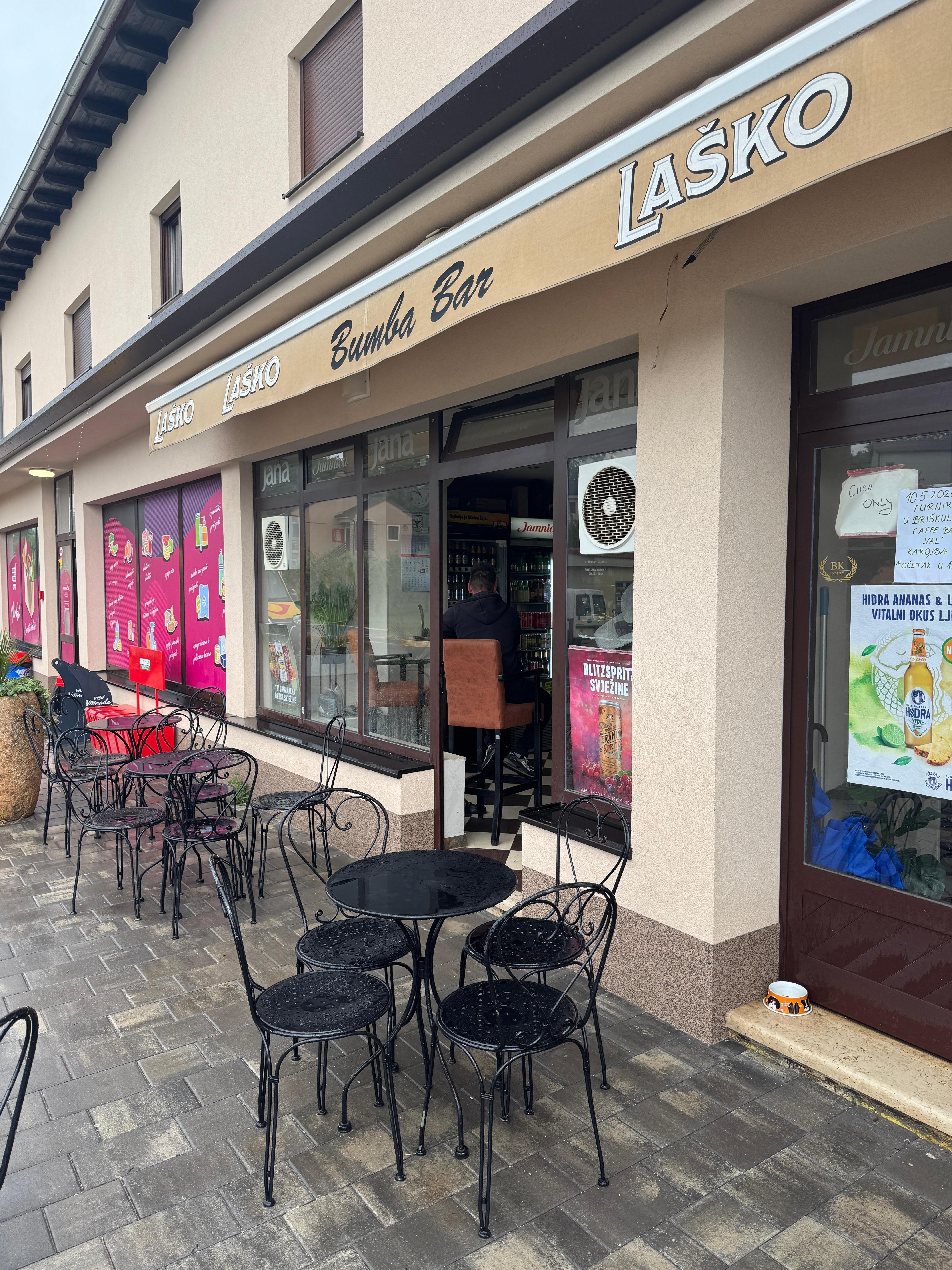 The Bumba Bar where they have a good espresso in the morning