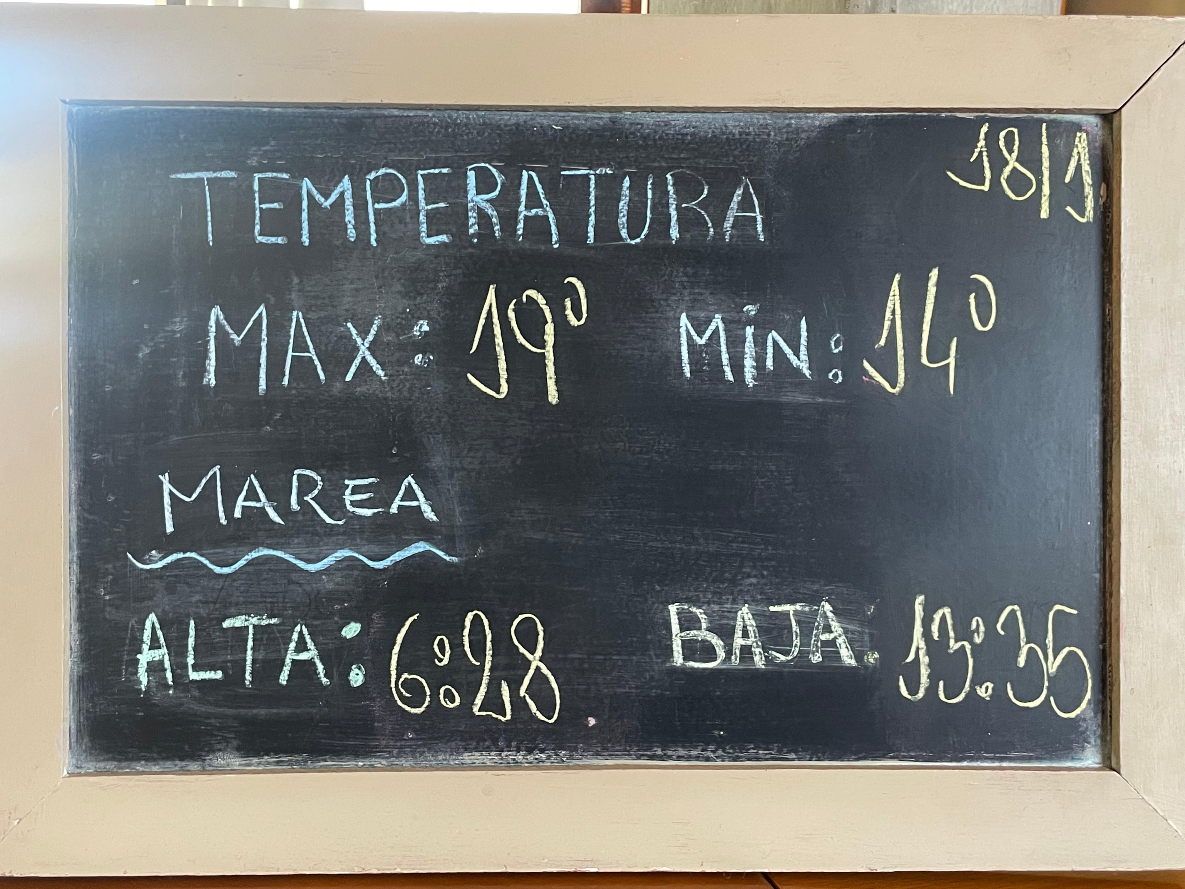 Daily update on sea conditions