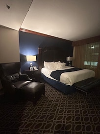 Big bedroom! Made the king look small!