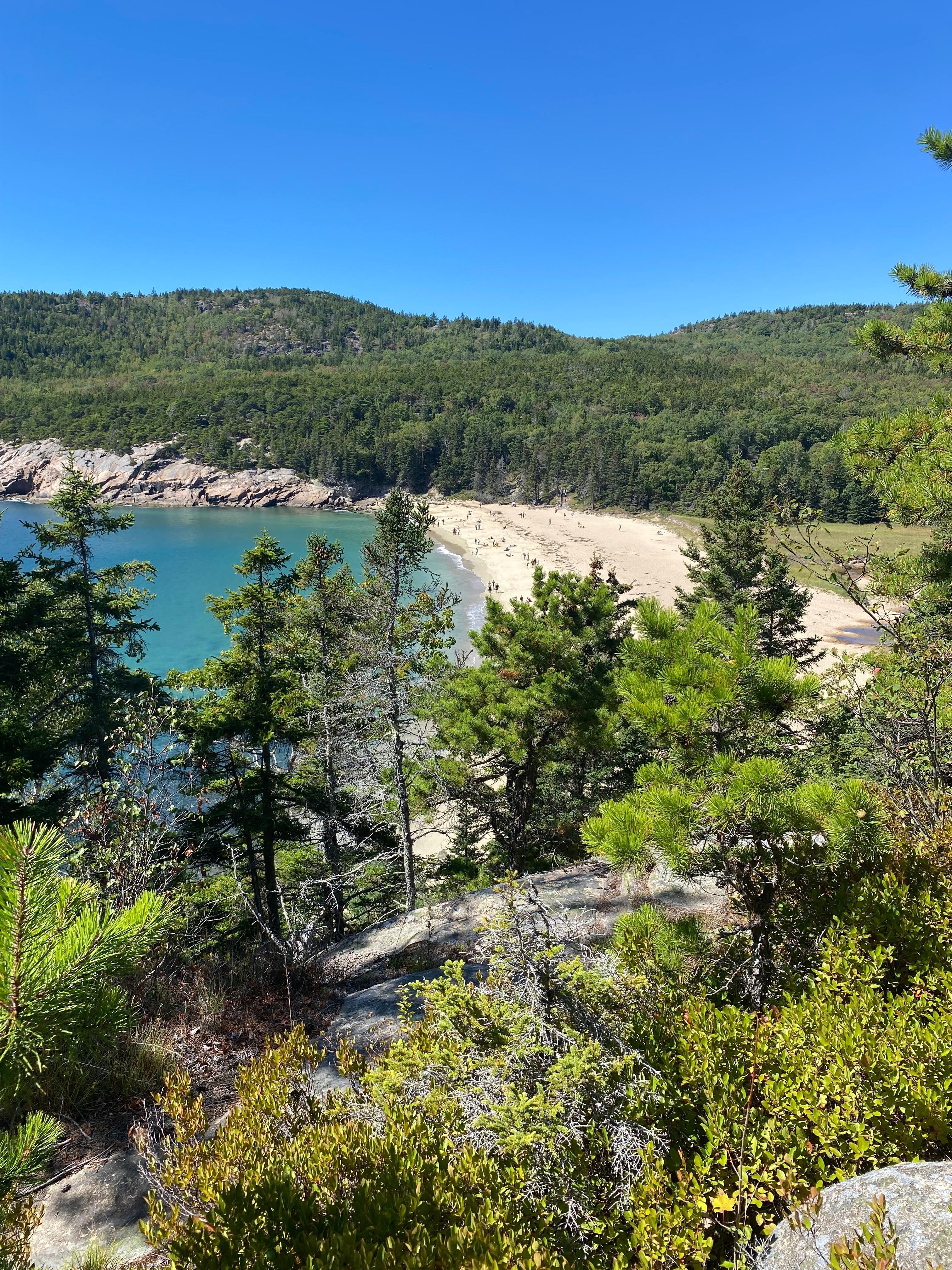 Sandy beach in Acadia