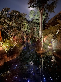 Beautiful 150m pool connecting some of the hotel rooms