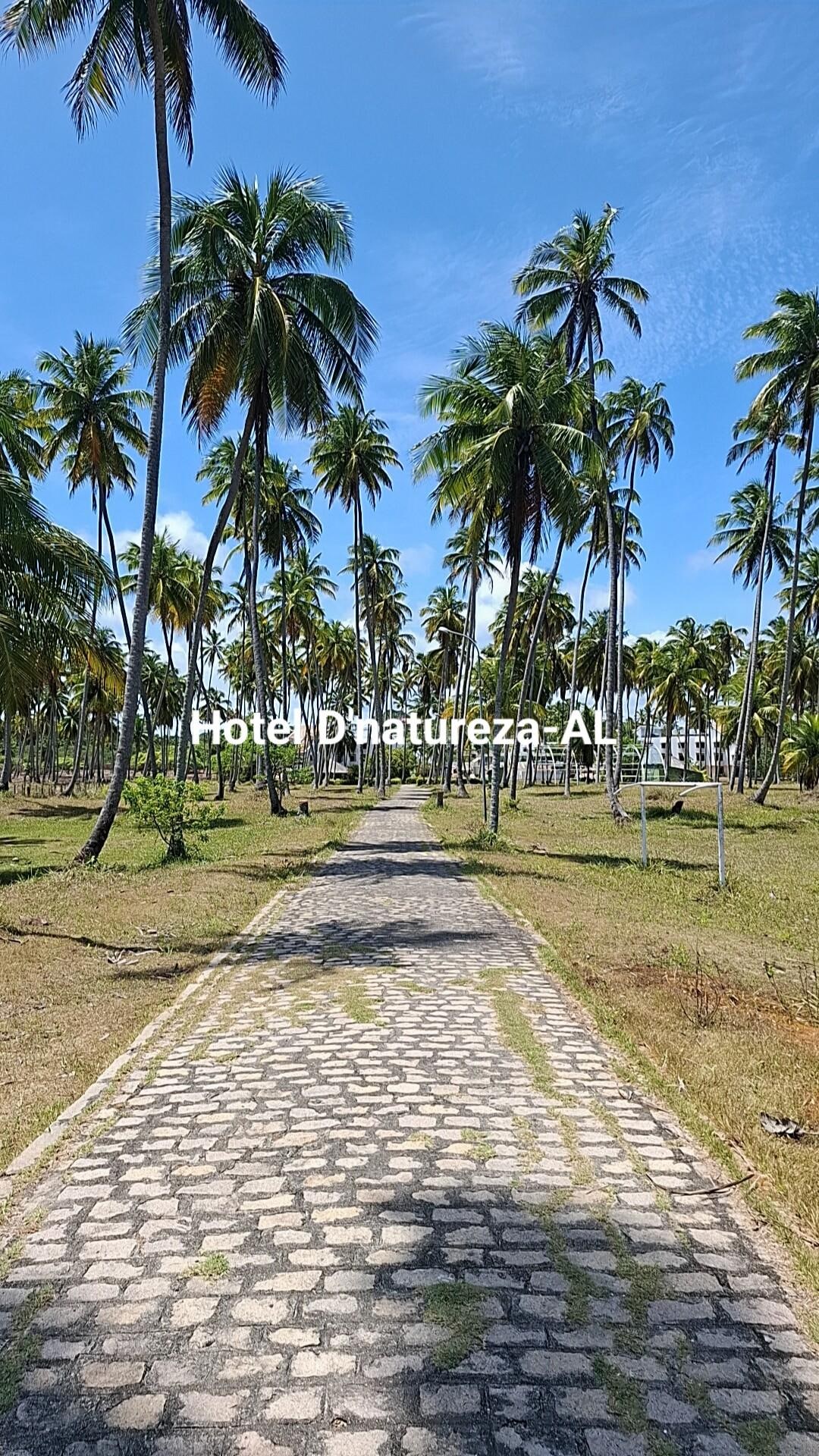 Caminho dentro do hotel que leva à praia de Ipioca.