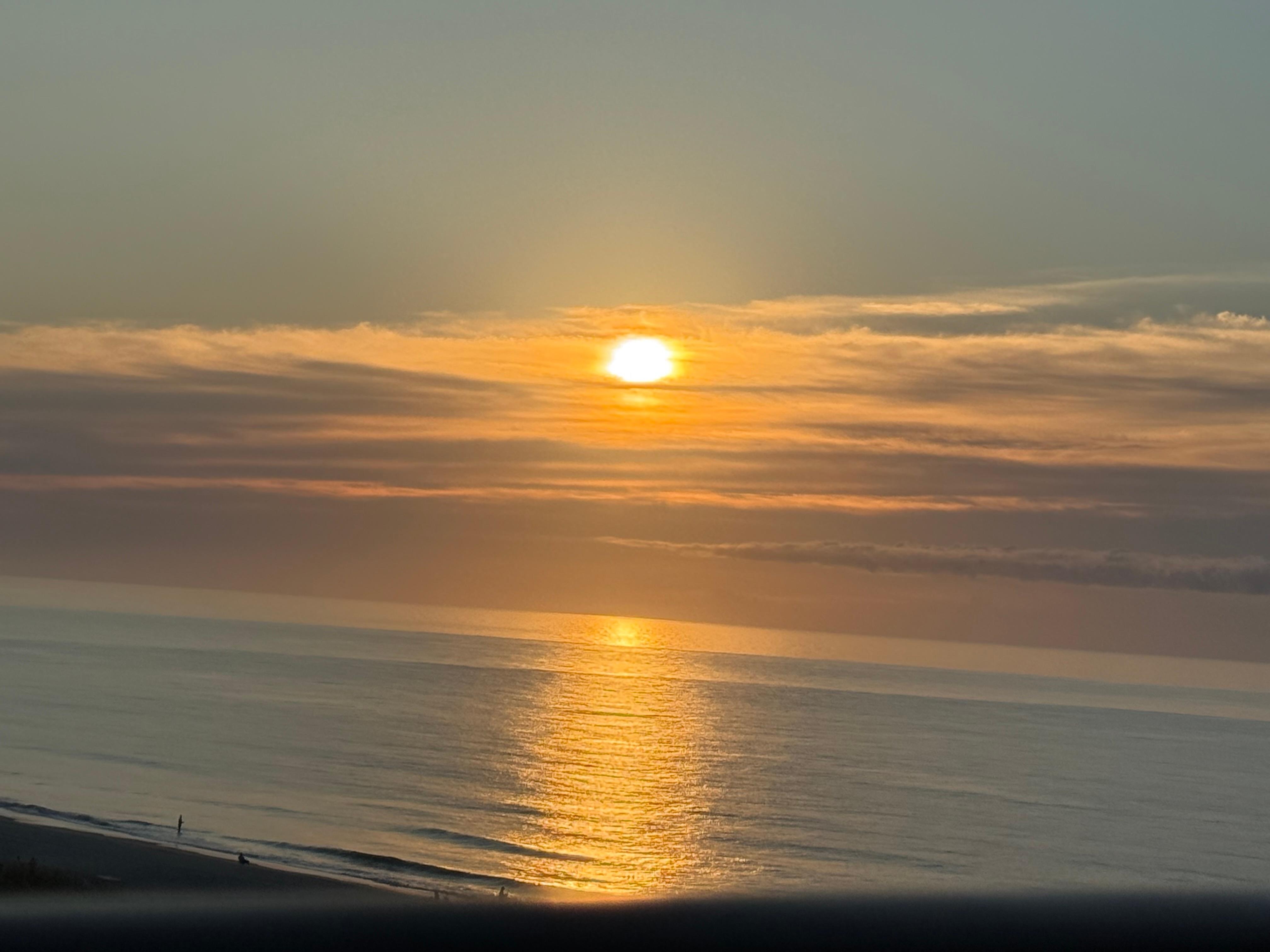 Sunrise from the balcony