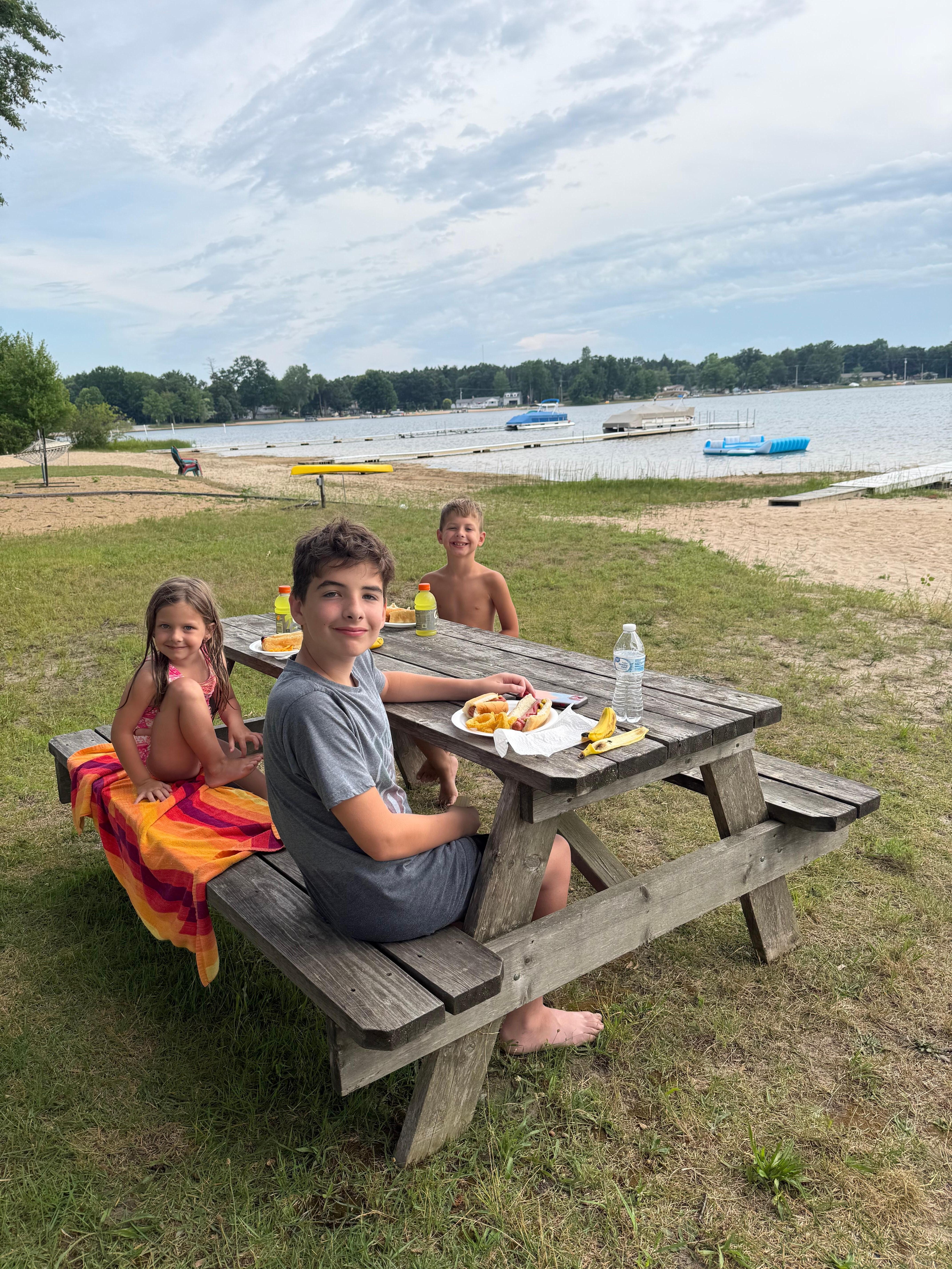 Dinner by the beach!