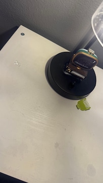 Trash left on nightstand