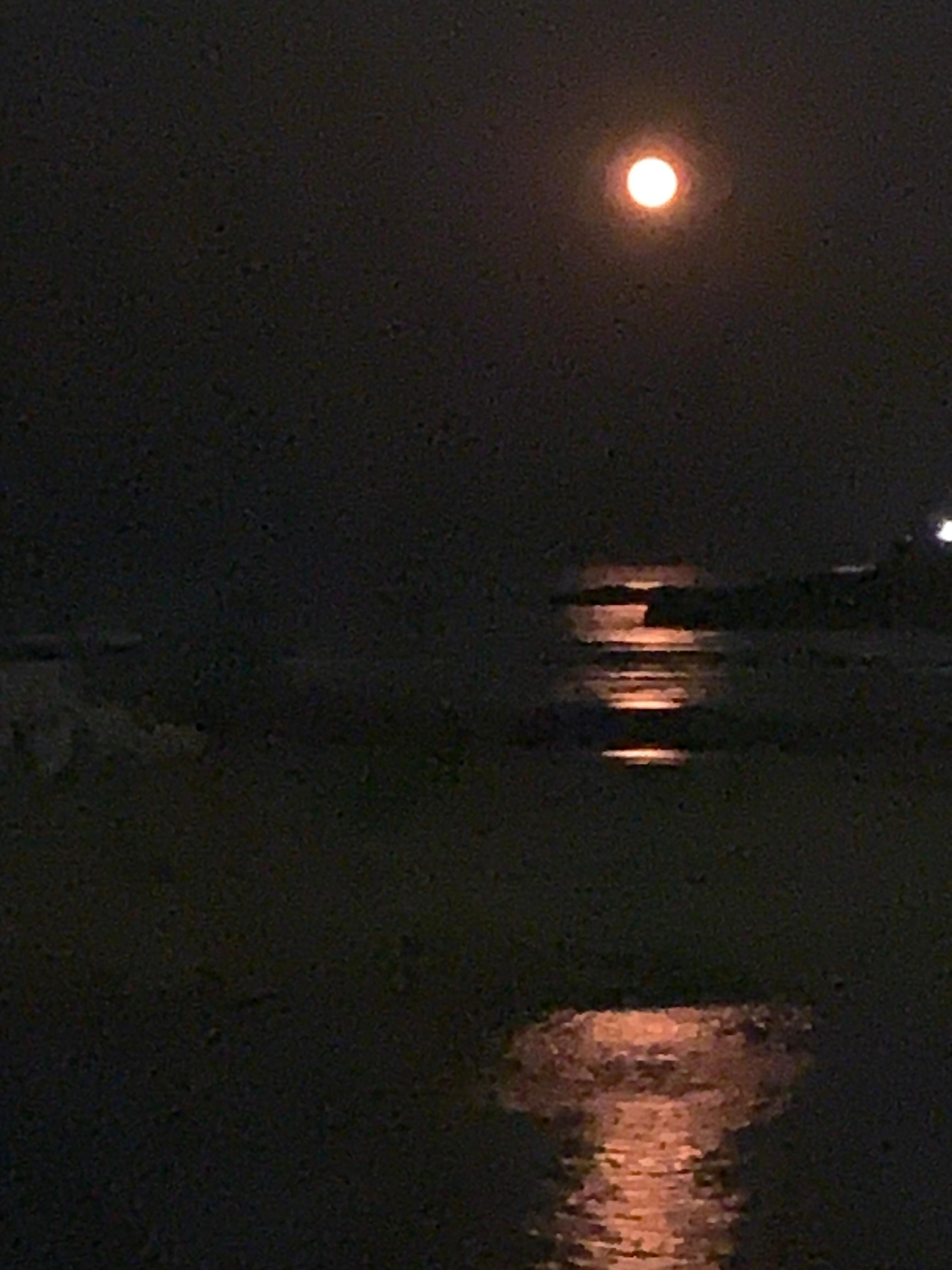 Night time view from the balcony.