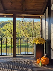 Porch at sunset.