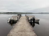Nice dock with a bench at the end