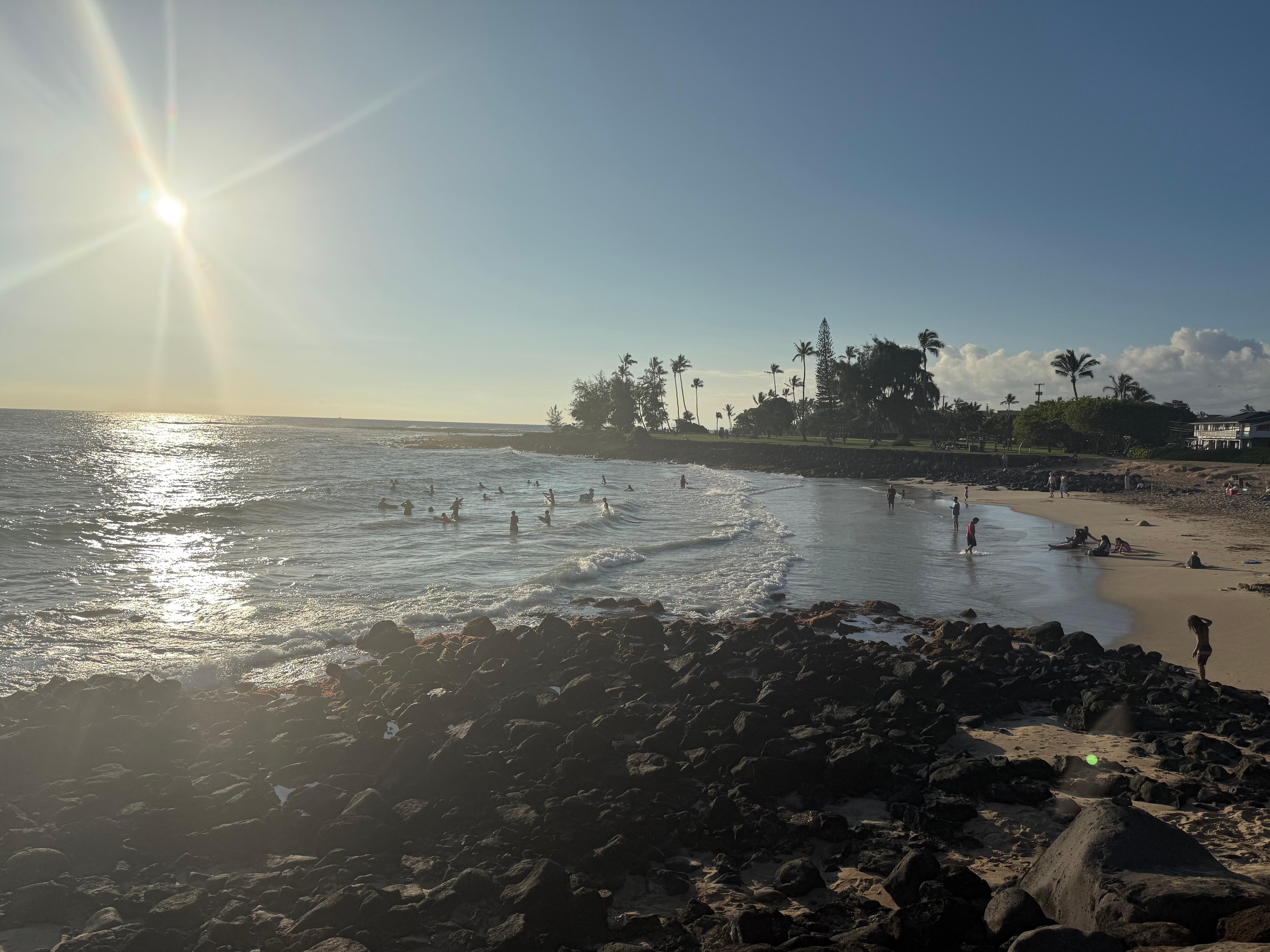 view of brenneke beach from deck