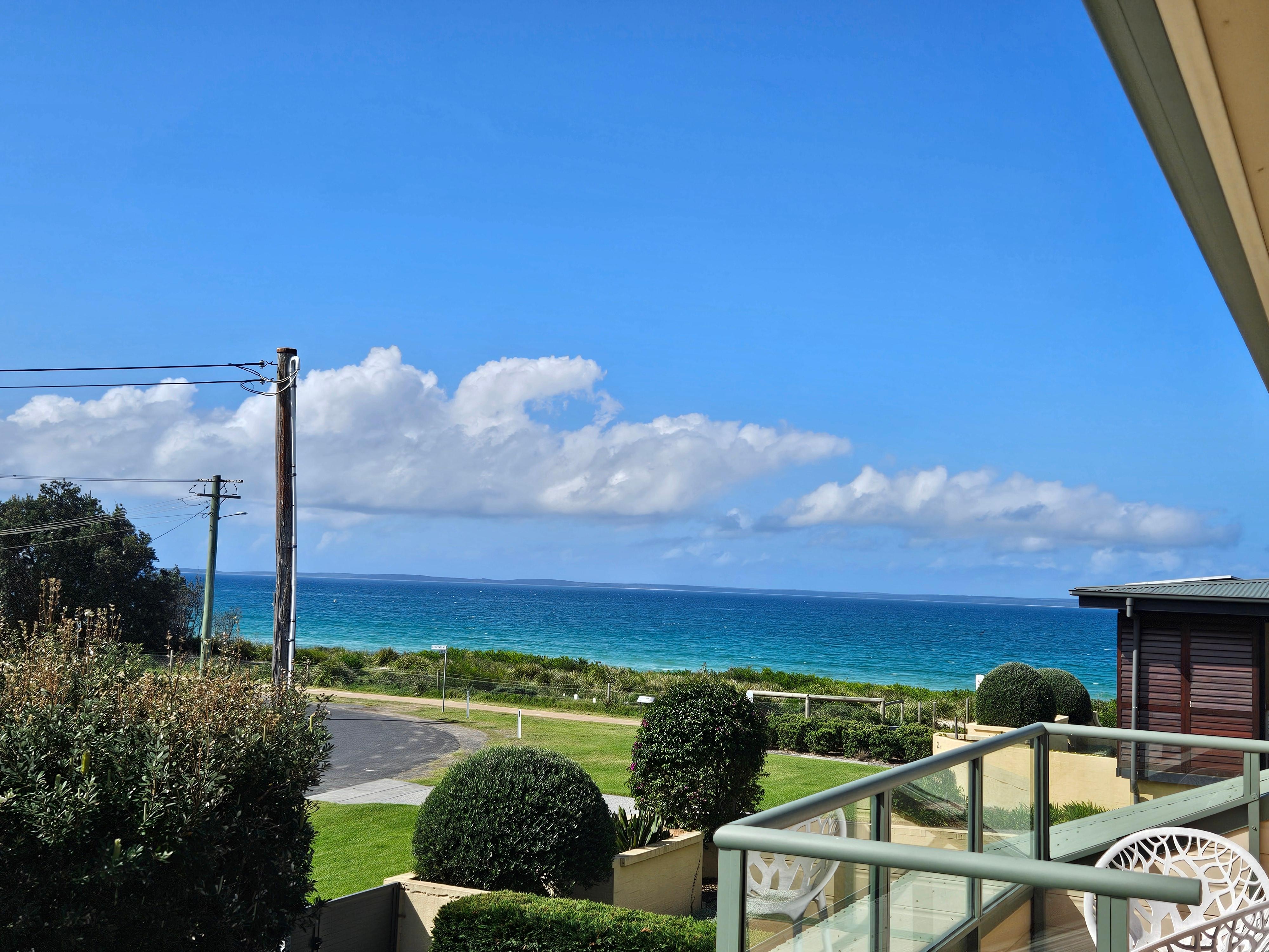 Ocean view from the upstairs patio