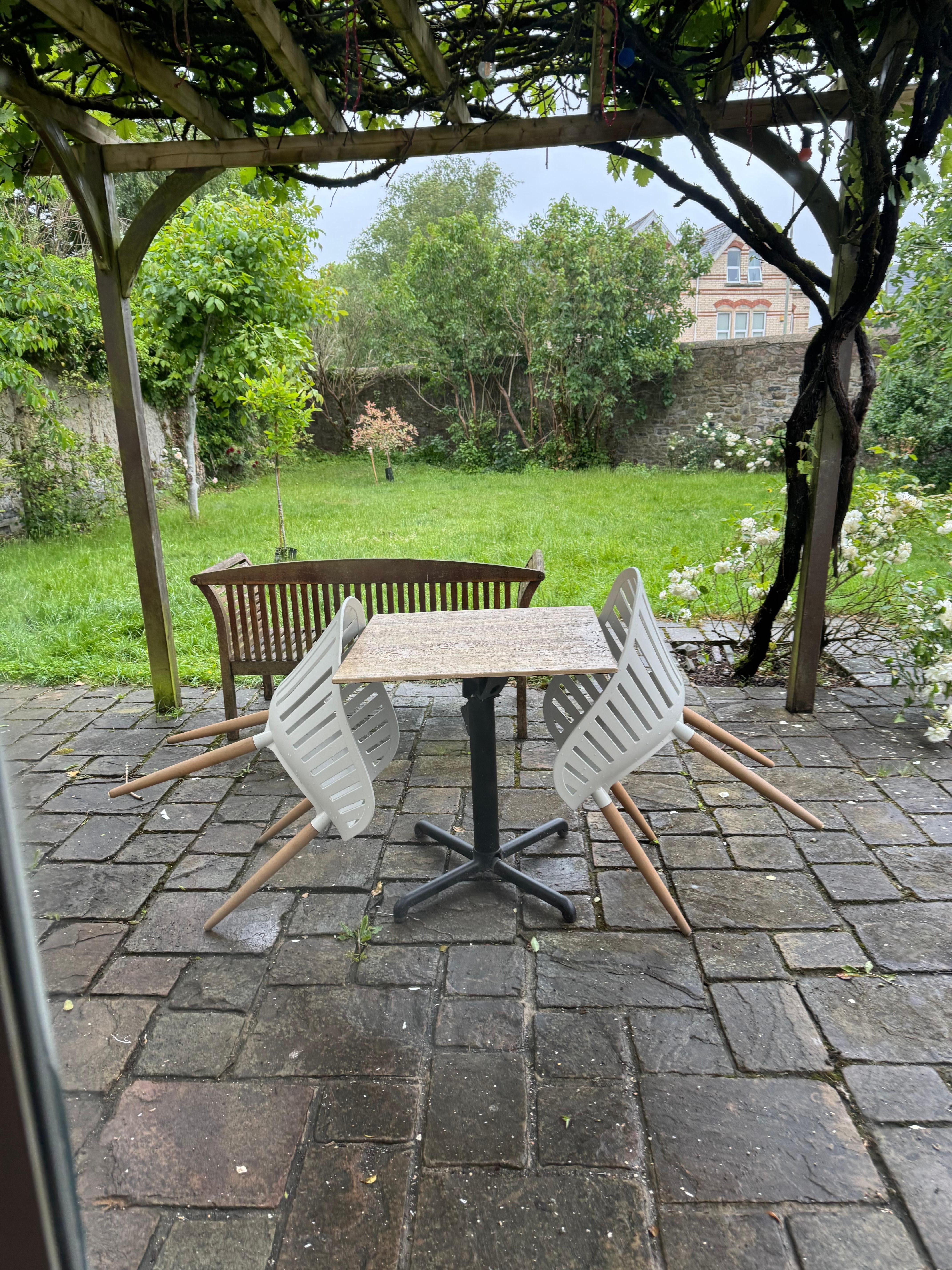 Outside patio area