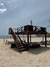 Our cabana for the day