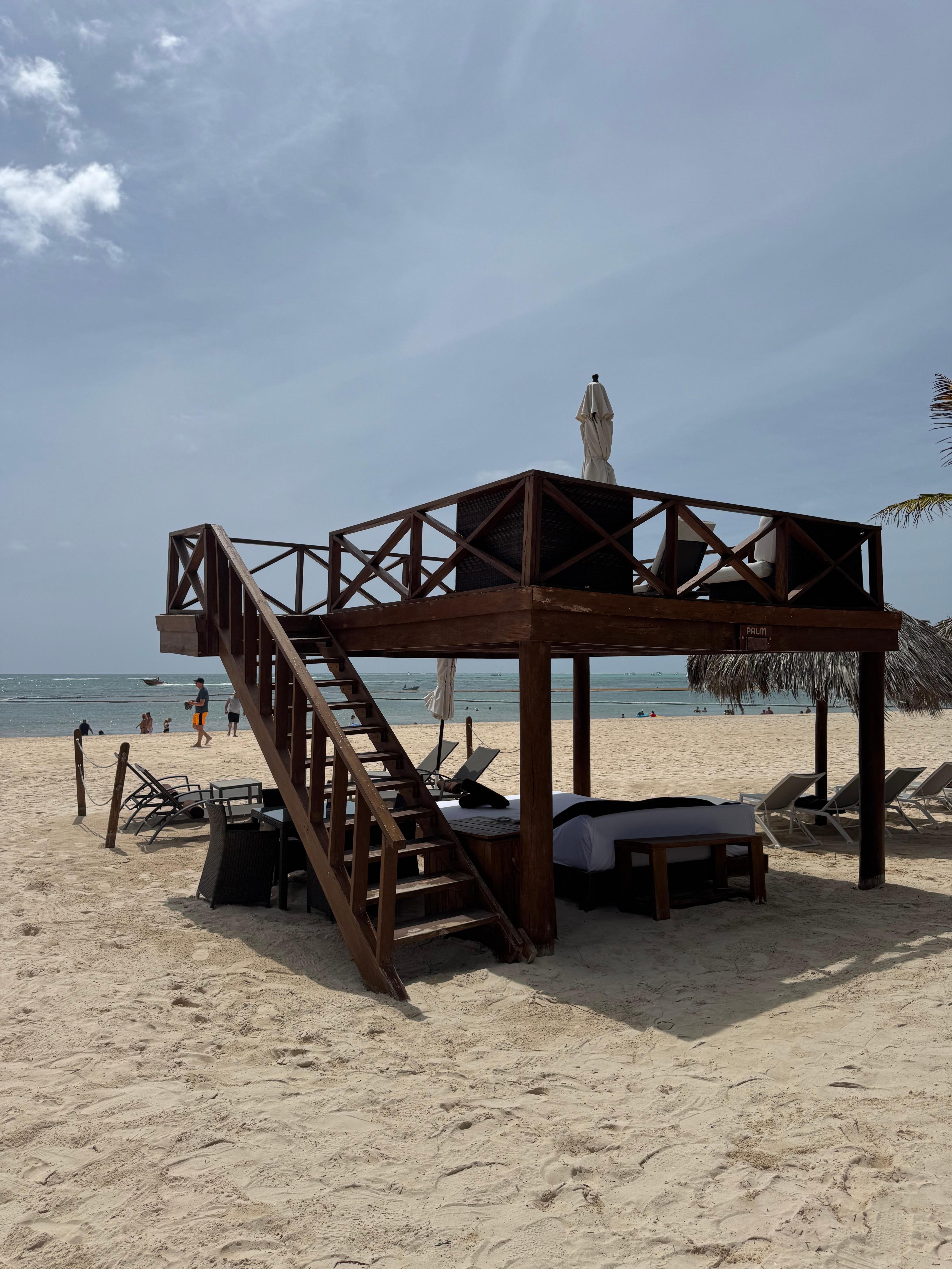 Our cabana for the day 