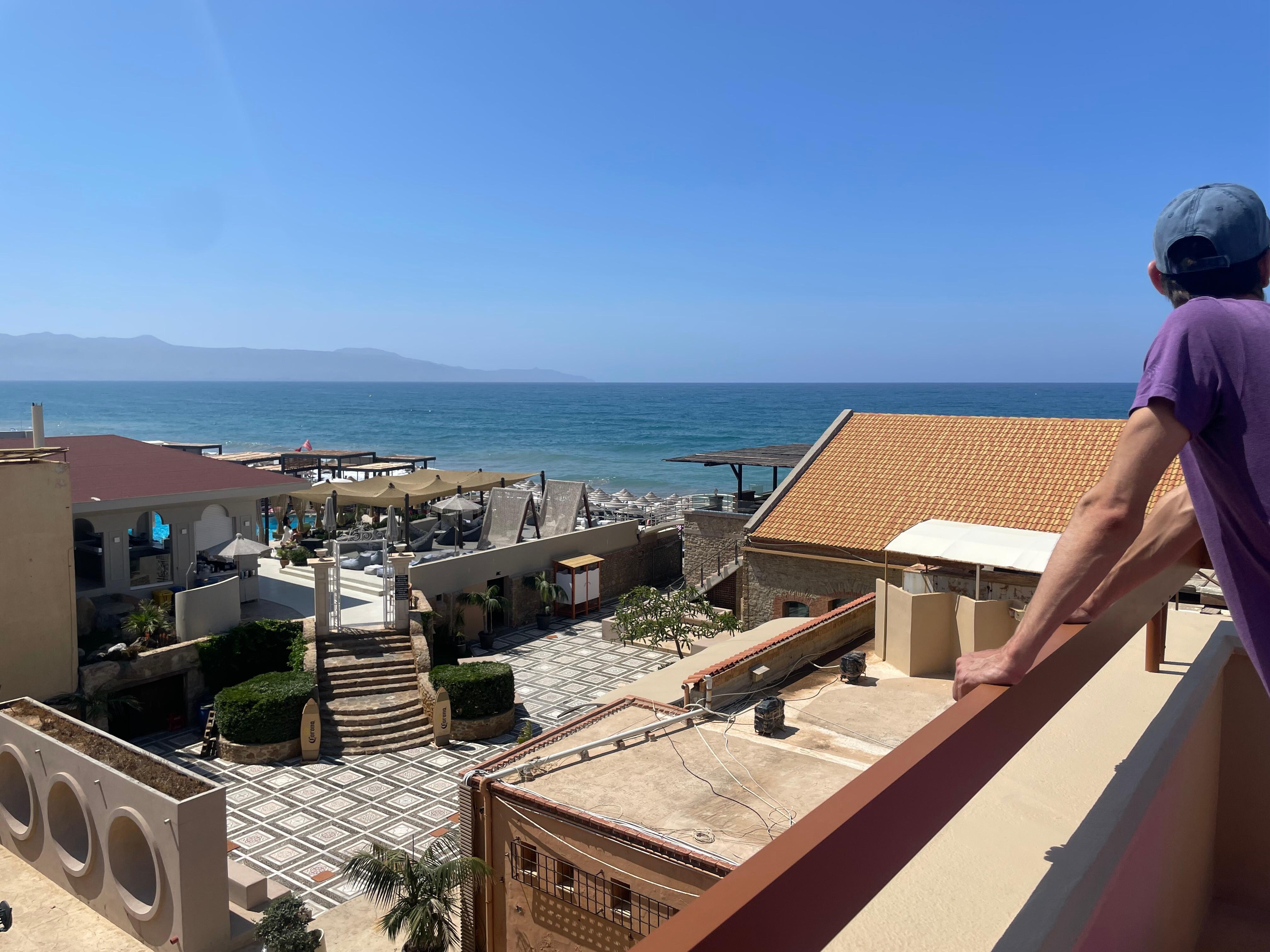 View from the sea view penthouse balcony