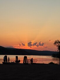 Gorgeous summer sunsets from the beach
