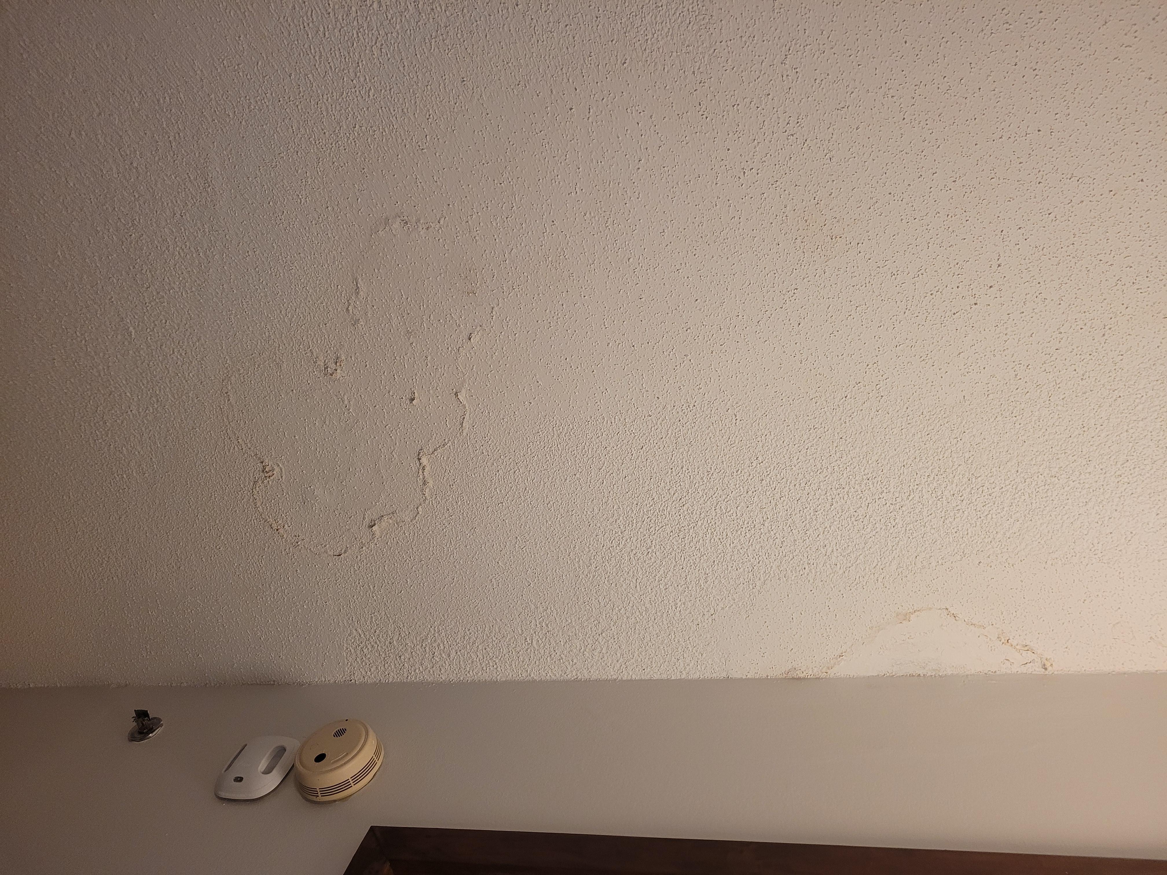 Water damage on ceiling 