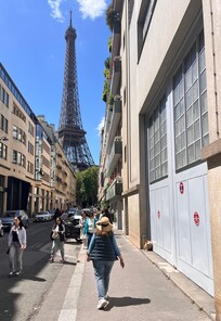 View from the street near the front door.