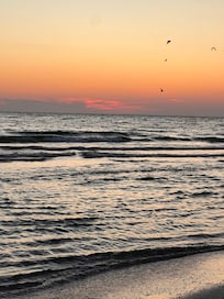 Beautiful sunset so close to the beach