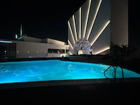Pool was nice and warm even at night