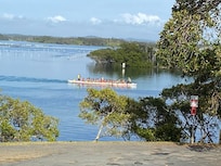 Sat morning dragon boat training out & back past the unit