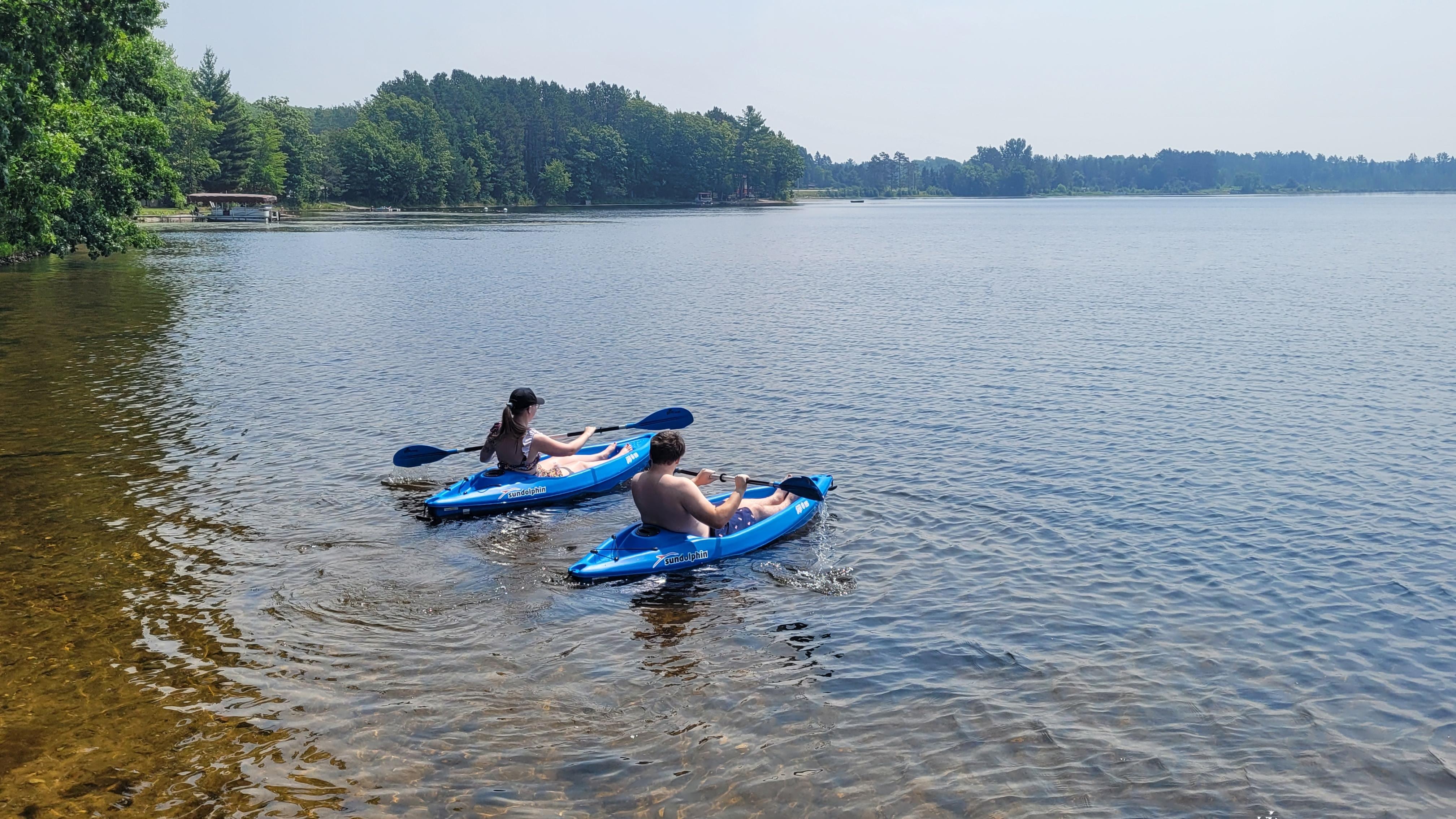 Enjoying the kayaks!
