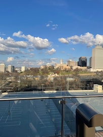 City view from the rooftop