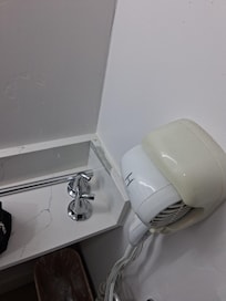 Broken towel rack no number on the door was surprised t by e wanted a 100 folkar fee for security