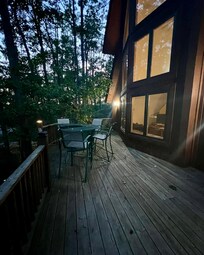 Patio area off of the dining area