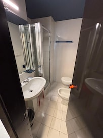 Working bathroom.