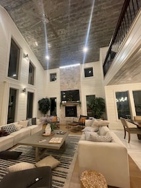 Fireplaces & lighting gave it a very cozy feel!