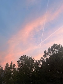 Beautiful sunset from the porch
