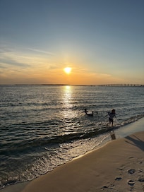 From the beach