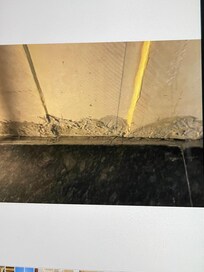 Bathroom ceiling full of stains & mildew.